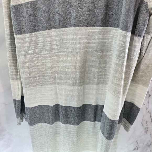 Cabi Cardigan Women Large Gray Sweater Open Front Duster Long Vineyard 5018 - Picture 7 of 12